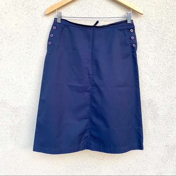 THE LIMITED skirt A-line corset back women’s lace up back navy blue business 4 - Picture 12 of 14